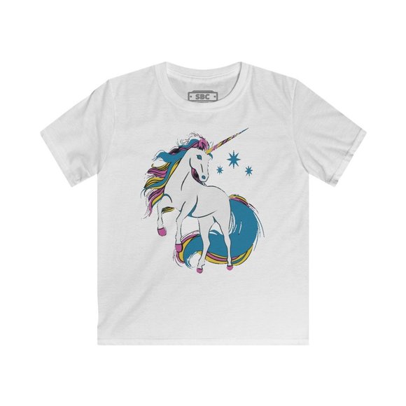 SBC Kids Unicorn Magic Short Sleeve Pink Tee - Picture 9 of 10